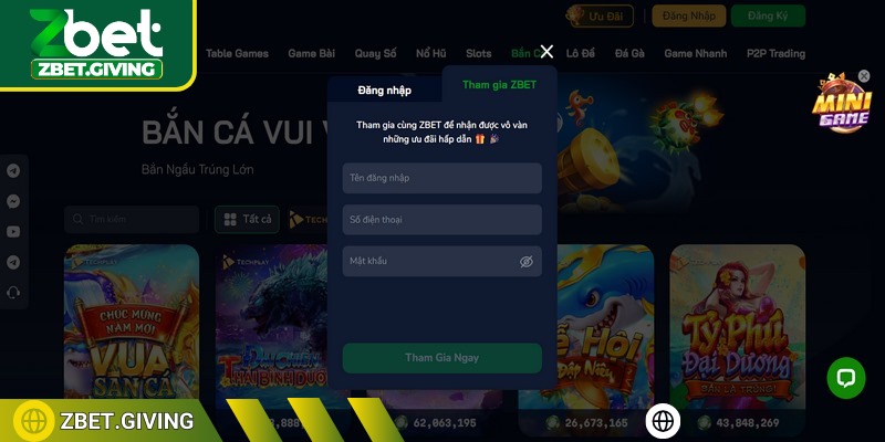 Cần cung cấp thông tin tham gia nền tảng hợp lệ
